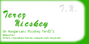 terez micskey business card